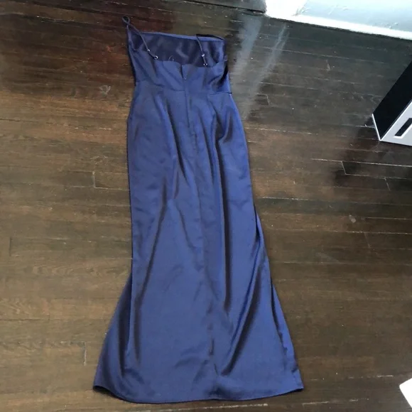 NBD x Revolve Lilia gown in blueberry maxi split wedding prom partysize S  NWT